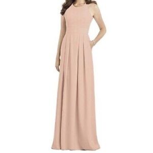 High Neck Dessy Bridesmaid Dress (with pockets!)